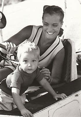 Romy schneider with her son David-press photo | eBay