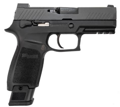 Sig Sauer P320 M18 Black 9mm Pistol, Manual Safety, Night Sights, 3.9" - 320CA-9-M18-MS-BLK ...