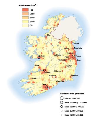 Ireland Population map | Digital Maps. Netmaps UK Vector Eps & Wall Maps