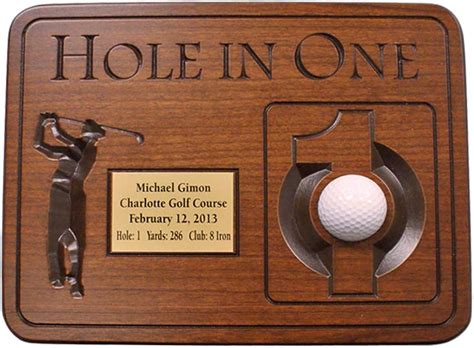 Amazon.com: Hole-in-One Cherry Plaque with Free Engraved Plate: Clothing