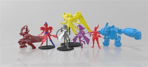 Fichier STL Yugioh Yuma Tsukumo monsters 3d print stl model pack・Plan pour impression 3D à ...