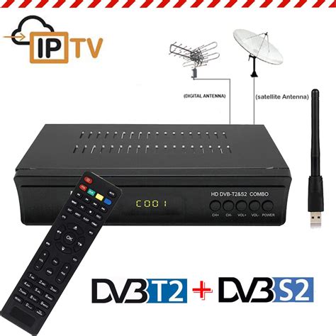 Digital DVB S2 Satellite DVB T2 Terrestrial Receiver Combo Decoder ...