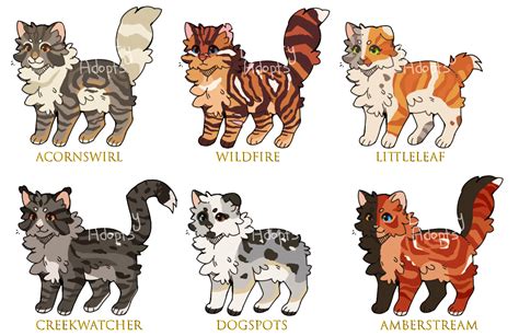 Warrior cat adopts 6 .closed by Divinity-Adopts on DeviantArt | Warrior ...