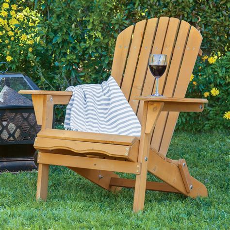 Best Choice Products Outdoor Adirondack Wood Chair Foldable Patio Lawn Deck Garden Furniture ...