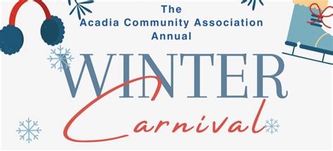 Winter Carnival - Acadia Community Association Tickets, Acadia ...