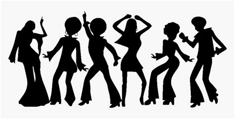 70's Disco Dancer Silhouette, HD Png Download - kindpng