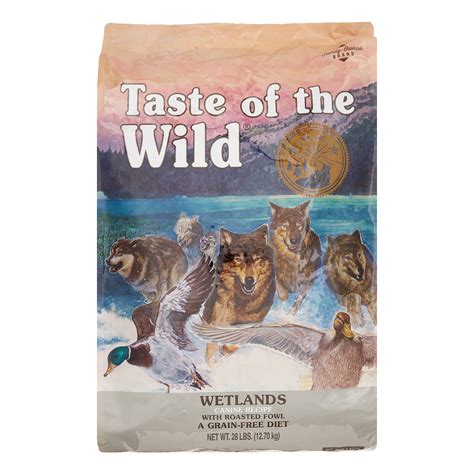 Taste of the Wild Grain-Free Roasted Fowl Wetlands Dry Dog Food, 28 lb ...