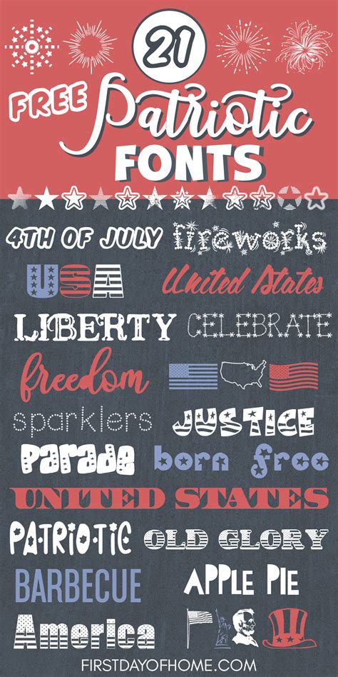 The Best Patriotic Font Collections of the Year