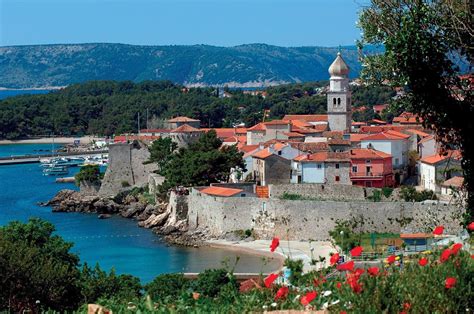 Krk town, island of Krk, Croatia : europe