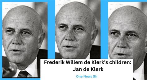 Frederik Willem de Klerk’s children: Jan de Klerk - One News Gh