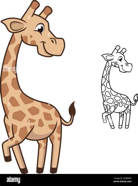 Step by step tutorial giraffe cute drawings For beginners