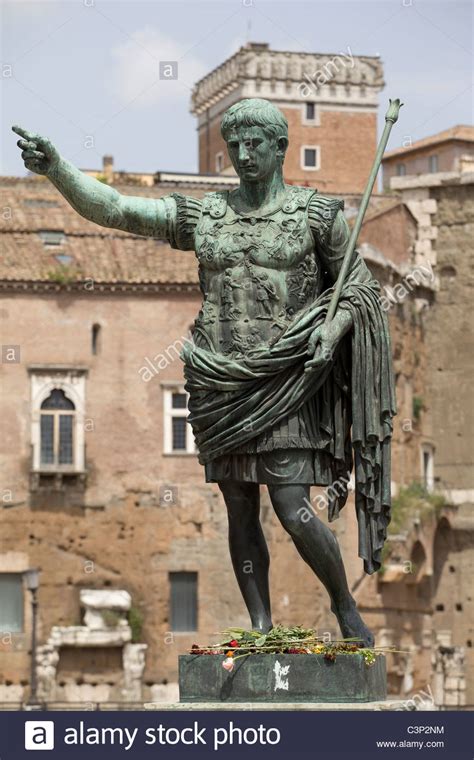 Roman Emperor Augustus Caesar Statue, Rome, Italy Stock Photo: 36749824 ...