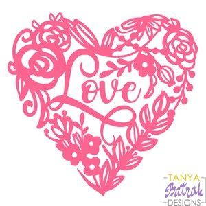 Flourish Heart svg cut file for Silhouette, Sizzix, Sure Cuts A Lot, Cricut