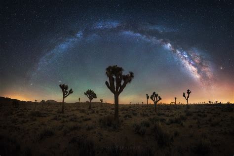 Astrophotography Milky Way Panorama at Joshua Tree California. - Michael Shainblum Photography