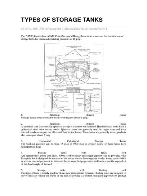 Types of Storage Tanks | PDF | Cave | Refrigeration