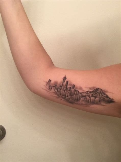 Pin by Skokomish Tourism on TATTOOS | Tattoos, Seattle skyline tattoo ...