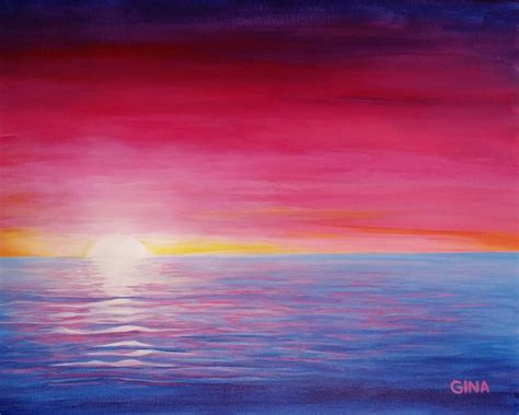 Pink Sunset 🌅 | Abstract artwork, Painting, Pink sunset