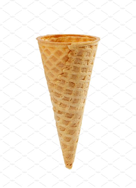 Empty waffle ice cream cone | Food Images ~ Creative Market