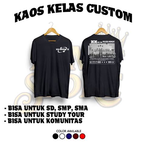 Jual Kaos Kelas Custom Bebas Ganti Foto dan Tulisan | Shopee Indonesia