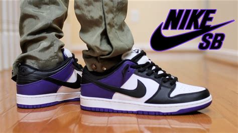 NIKE SB DUNK LOW "COURT PURPLE REVIEW & ON FEET - YouTube