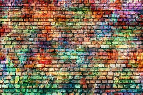 Brick Wall With Graffiti Clipart - Wall Design Ideas