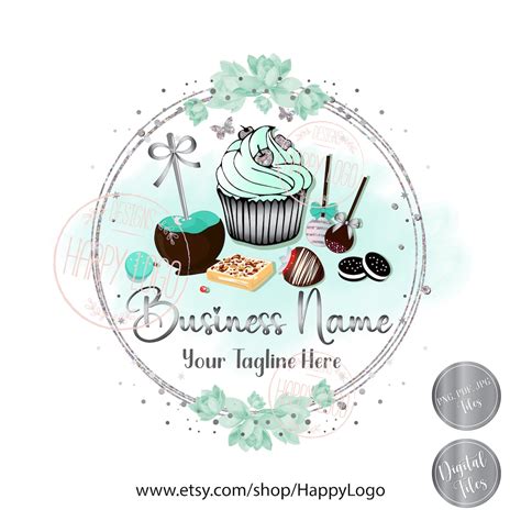 Bakery Logo Design, Custom Logo Design, Cupcake Bakery Logo, Oreos ...