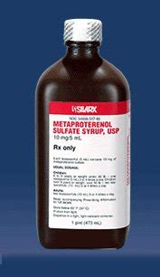 Metaproterenol Sul 10mg/5ml Syrup 473 Ml By Lannett Co