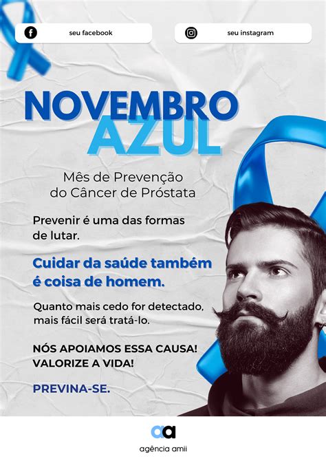 Cartaz e Panfleto Novembro Azul :: Behance