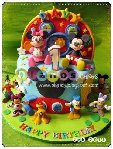 Olanos: Mickey Mouse Clubhouse Birthday Cake for Davy