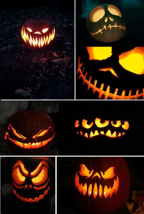 scary jack-o-lanterns! | Halloween et citrouilles | Pinterest