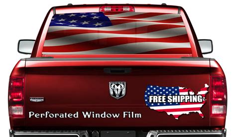 American Flag Car Window Wrap Decal Americana Car Graphics | Etsy