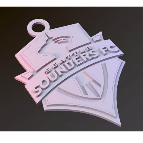 Seattle Sounders FC Logo Keychan Printable - 3D Print Model by danyelon