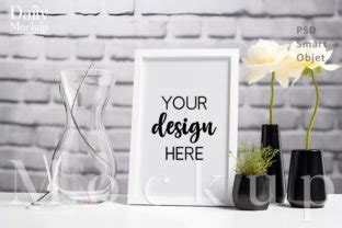 Modern White Frame Mockup Graphic by DailyMockups · Creative Fabrica