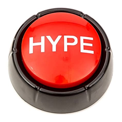 The Hype Button | Hip Hop Air Horn Sound Effect Button (Batteries Included)