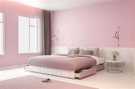 Pink Paint Colour Walls and Rooms | DesignCafe | Bedroom color ...