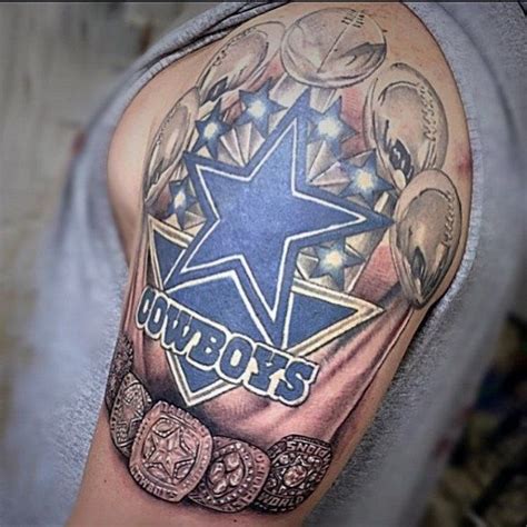 Dallas Cowboys Helmet Tattoo