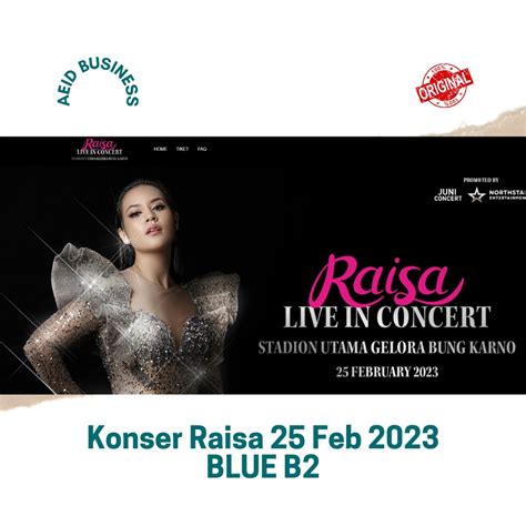 Jual KONSER RAISA BLUE | RAISA LIVE IN CONCERT STADION UTAMA GBK | 25 ...