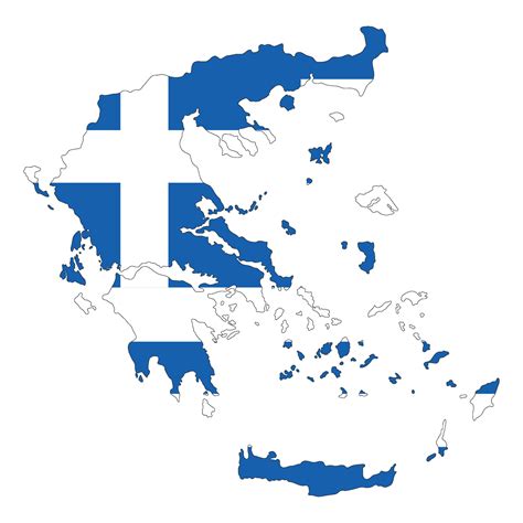 Map of Greece with Greece flag 33216274 Vector Art at Vecteezy