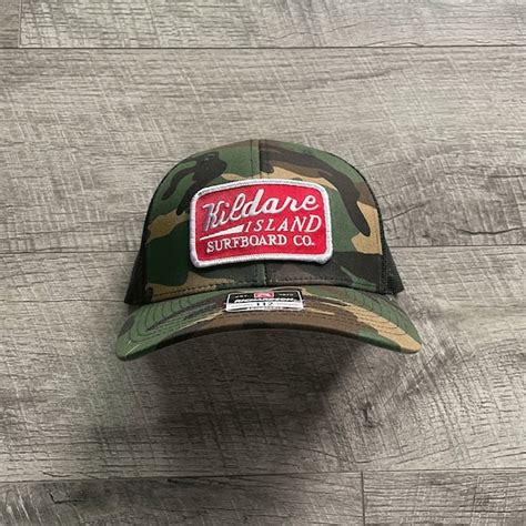 Kildare Island Surfboard Co. Embroidered Patch Camo Hat - Etsy