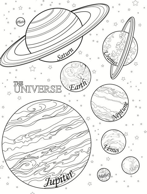 Free Printable Planet Coloring Pages For Kids | Planet coloring pages, Space coloring pages ...