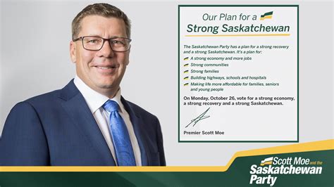 The Saskatchewan Party Platform: "Our Plan For A Strong Saskatchewan" - Saskatchewan Party