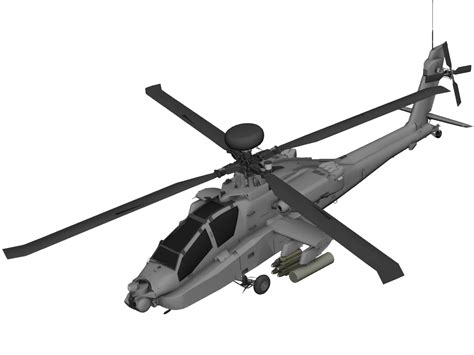 Boeing AH-64 Apache 3D Model - 3DCADBrowser