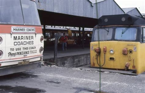 ORIGINAL SLIDE . BR EE Class 50 Diesel Loco 50002 'SUPERB' . Penzance ...