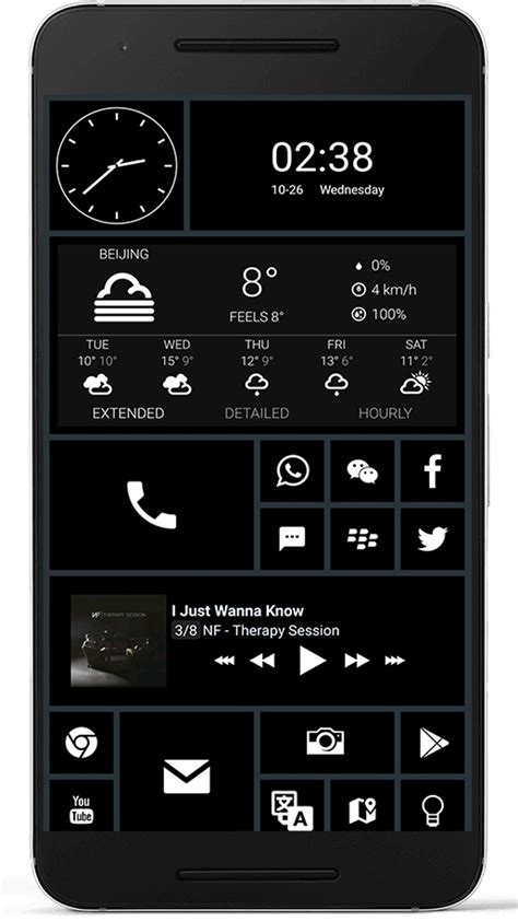 10 beautiful custom Android home screen layouts #6 - PhoneArena