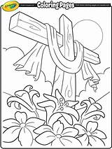 Easter Cross Coloring Page  Crayolacom sketch template