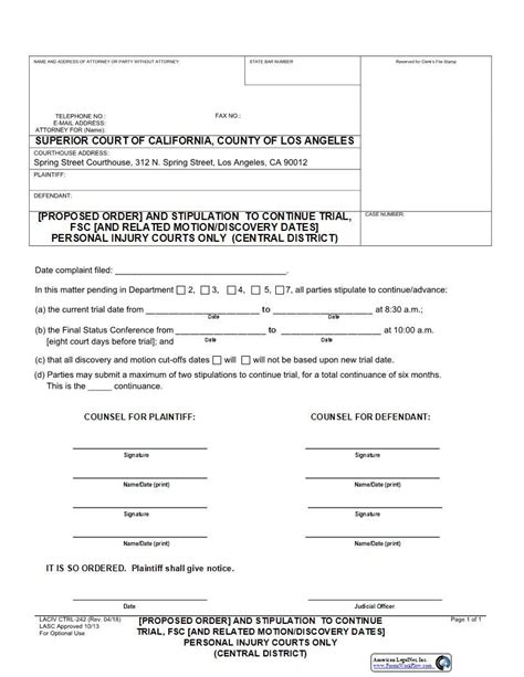 Form Fl 300 Los Angeles County Court - CountyForms.com