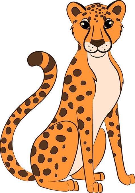 Cheetah clipart. Free download transparent .PNG | Creazilla | Cheetah drawing, Wild animals ...