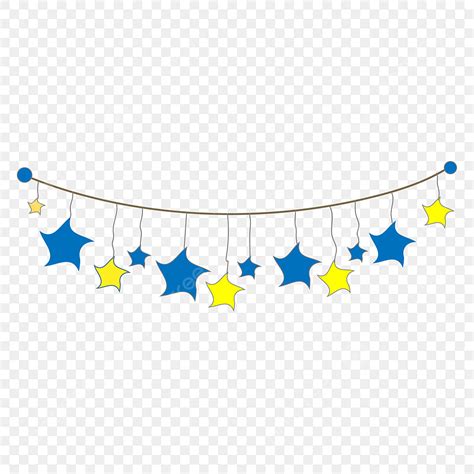 Star Bunting Clipart PNG Images, Star Bunting, Bunting Clipart, Bunting, Banner PNG Image For ...