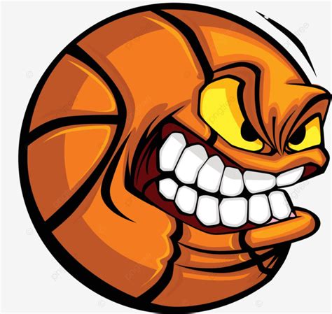 Basketball Face Cartoon Ball Vector Image Mouth Eyes Cartoon Photo, Mouth, Eyes, Cartoon PNG and ...