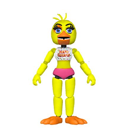 I edited glamrock chica funko to look like toy chica (the hairs on top ...